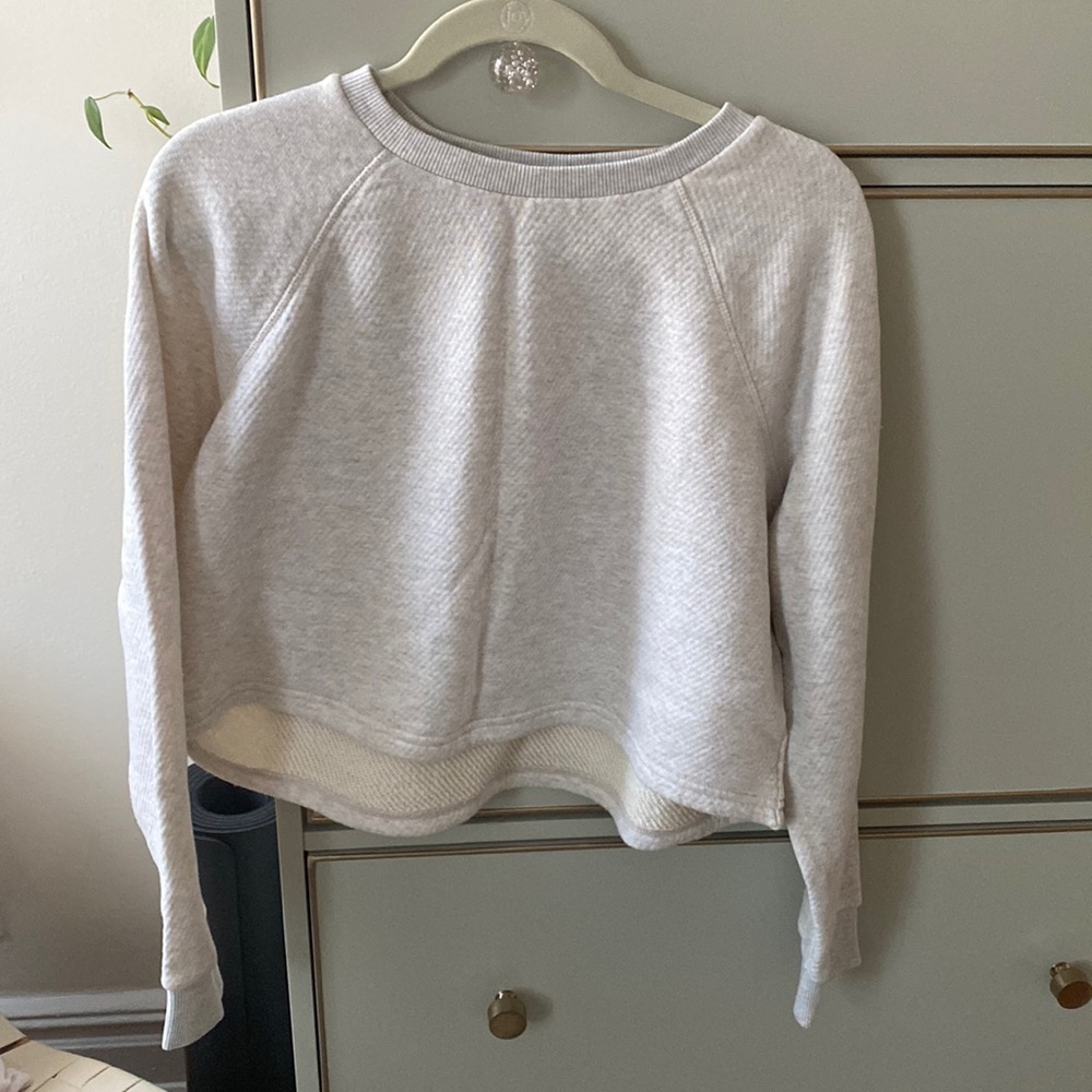Madewell MWL Cropped lounge sweater